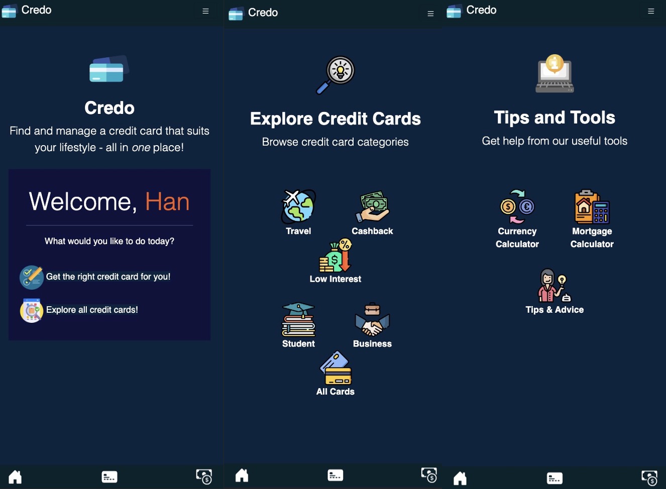 Mobile design app Credo